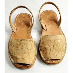 Castell Ciutadella De Menorca Cork Sandals Made In Spain Size 36 US Size 6
